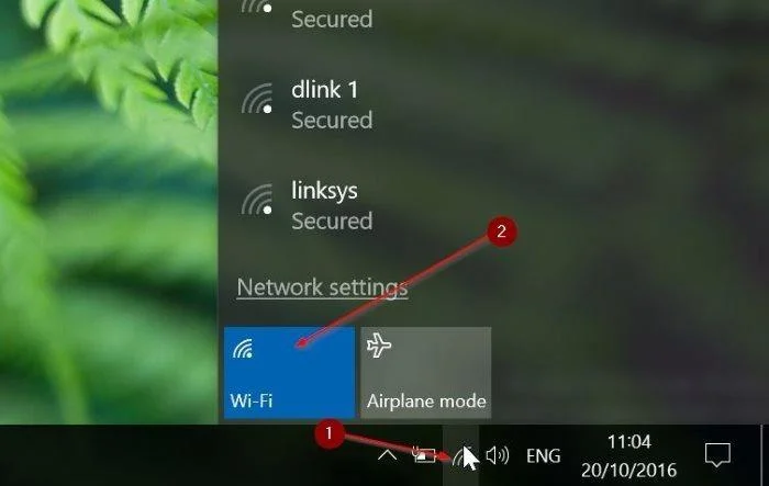 Tetapkan pemasa untuk menghidupkan Wifi secara automatik selepas 1 jam, 4 jam atau 1 hari pada Windows 10
