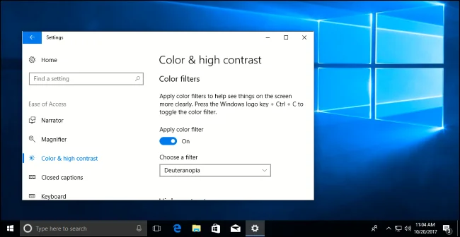 Cara mendayakan ciri Penapis Warna dalam Windows 10 untuk membantu anda melihat skrin dengan lebih jelas