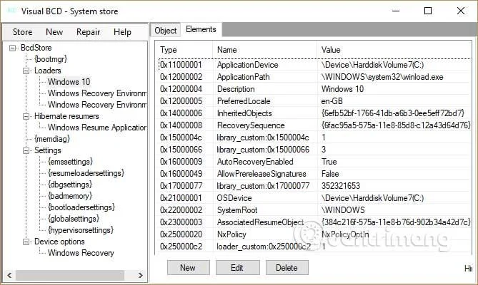 ใช้ Visual BCD Editor