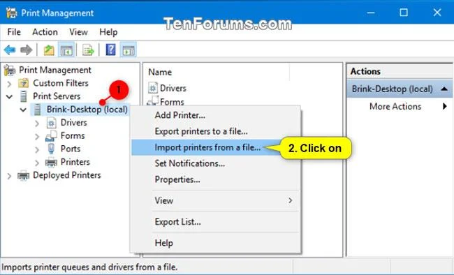 Windows'ta yazıcılar nasıl yedeklenir ve geri yüklenir