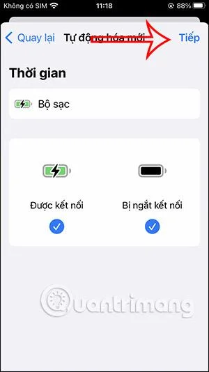 Cara membaca peratusan bateri iPhone apabila dipasang untuk mengecas
