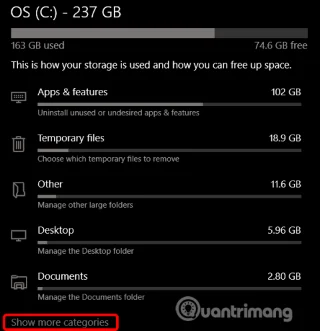 Windows 10da Ayrılmış Depolama nasıl devre dışı bırakılır