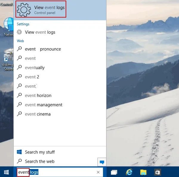 Bagaimana untuk mengakses Event Viewer dalam Windows 10