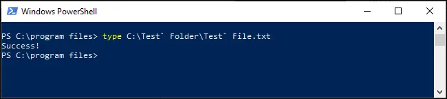Windows komut satırında dosya yollarındaki boşluklardan nasıl kaçılır