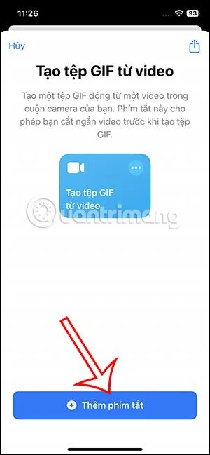 Arahan untuk menukar video kepada GIF pada iPhone