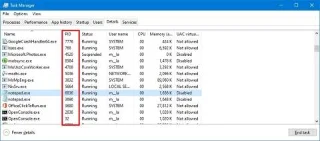 Windows 10da uygulama İşlem Kimliği nasıl bulunur?