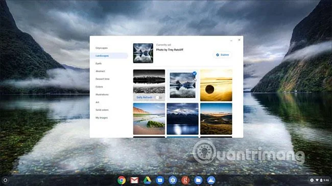 Cara menukar kertas dinding Chromebook dengan mudah