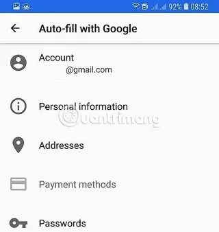 Comment remplir automatiquement les mots de passe sur Android