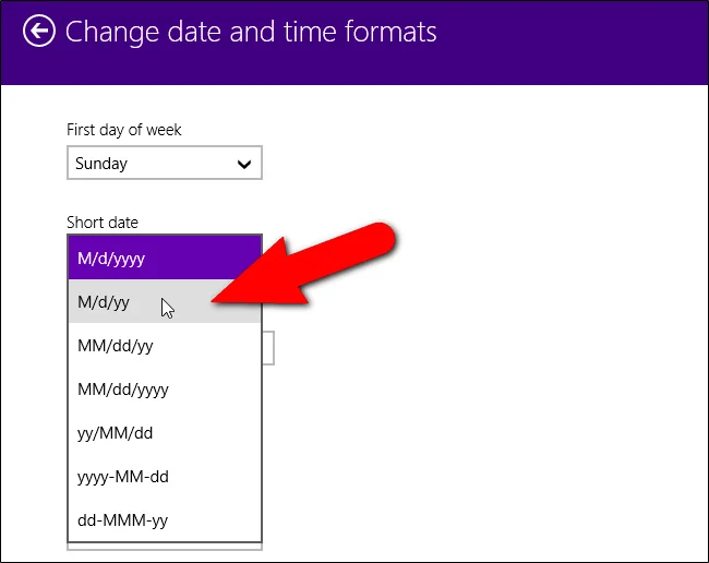 Windows'ta tarih ve saat biçimini değiştirme, eğik çizgileri noktalara dönüştürme