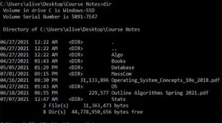 Cara menggunakan arahan DIR dalam Windows