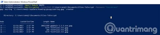 Powershell kullanarak Windows'taki dosyaları otomatik olarak şifreleyin Powershell kullanarak Windows'taki dosyaları otomatik olarak şifreleyin