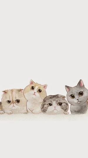 Koleksi 70 kertas dinding kucing comel untuk telefon anda