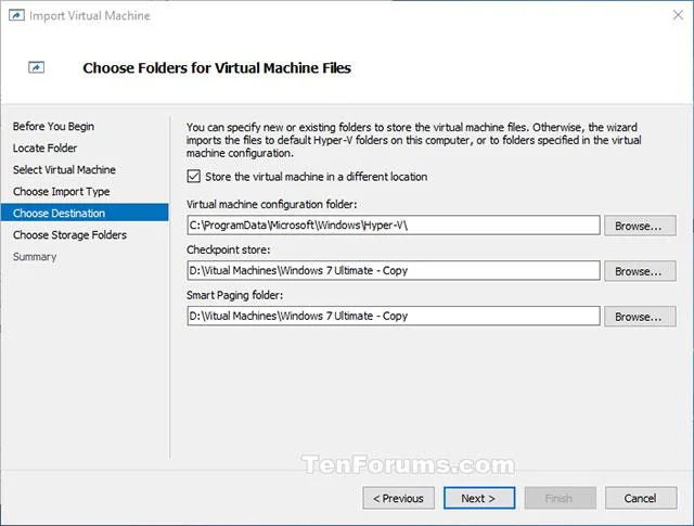 Bagaimana untuk mengimport mesin maya Hyper-V dalam windows 10