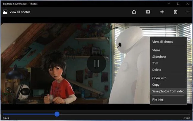 Windows 10 videosundan hareketsiz görüntüler nasıl yakalanır Windows 10 videosundan hareketsiz görüntüler nasıl yakalanır