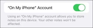 Bagaimana untuk menyediakan storan Apple Notes tempatan pada peranti (Bukan pada iCloud)