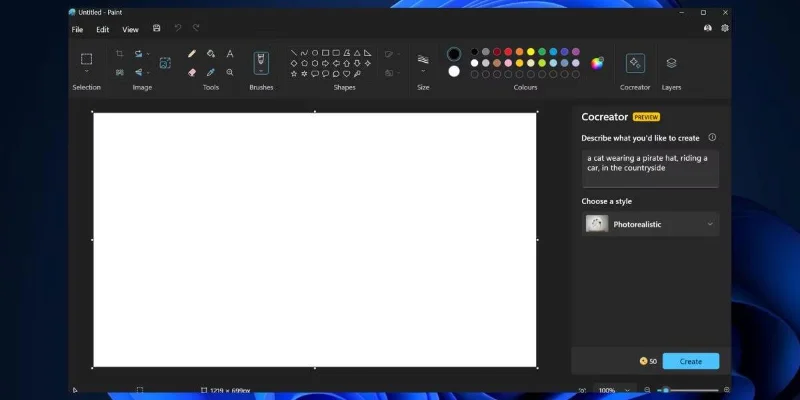 Hoe Paint Cocreator te gebruiken om AI-afbeeldingen te maken in Windows 11