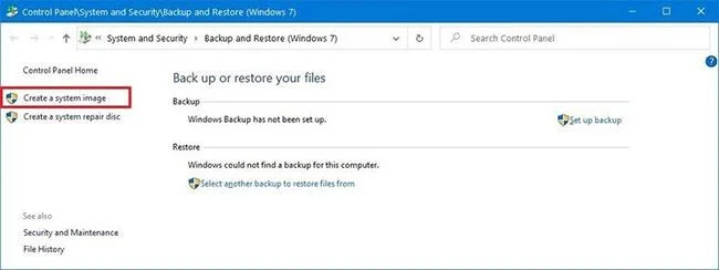システムイメージから Windows 10 をバックアップおよび復元する方法