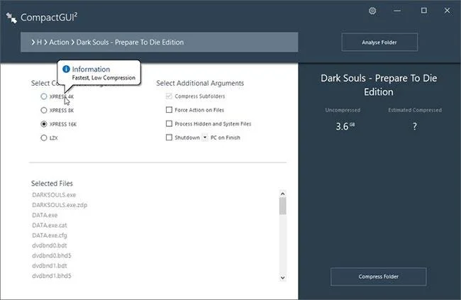 Cara menggunakan CompactGUI untuk memampatkan data pada cakera keras