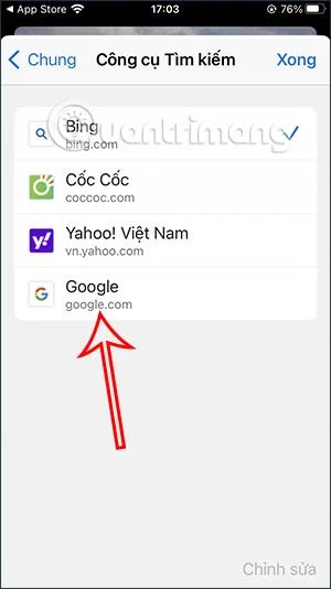 Bagaimana untuk menetapkan Google sebagai enjin carian pada Edge iPhone