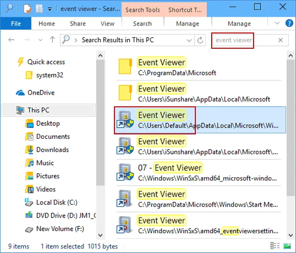 Bagaimana untuk mengakses Event Viewer dalam Windows 10