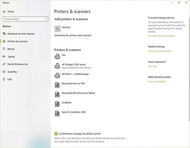 Bagaimana untuk menambah pencetak pada Windows 10