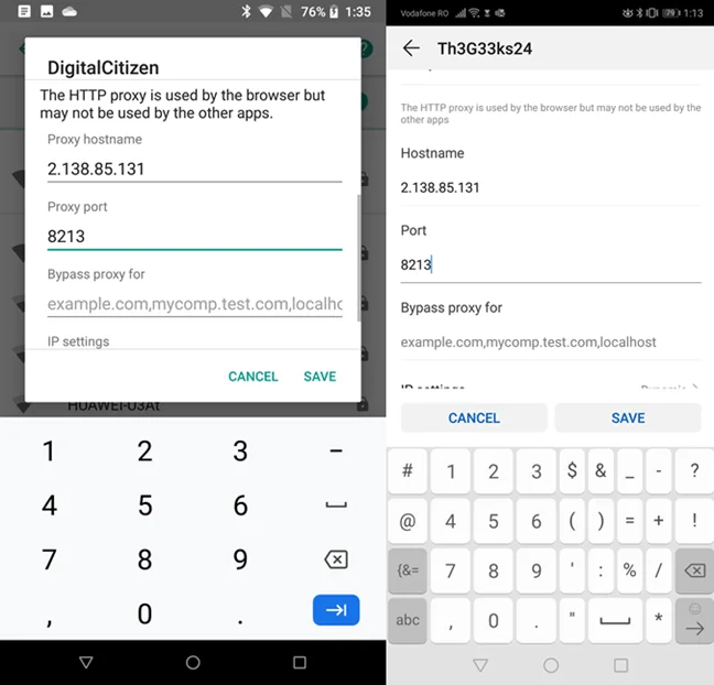 Bagaimana untuk menyediakan pelayan proksi untuk Wifi pada Android