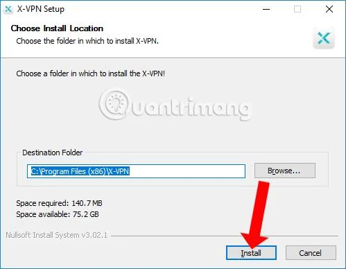 Cara menggunakan X-VPN untuk melayari web tanpa nama pada Windows