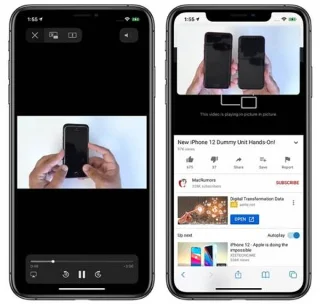 IPhone のピクチャー・イン・ピクチャー: ピクチャー・イン・ピクチャー (PIP) をアクティブにして使用する方法