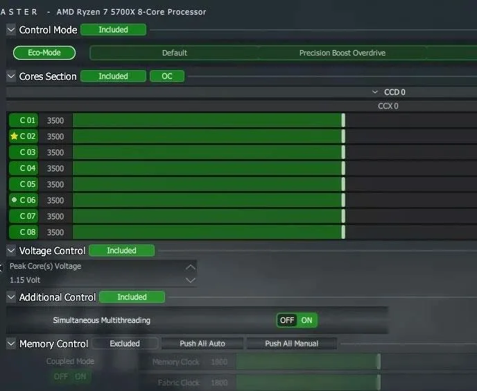Arahan undervolt mengurangkan suhu CPU