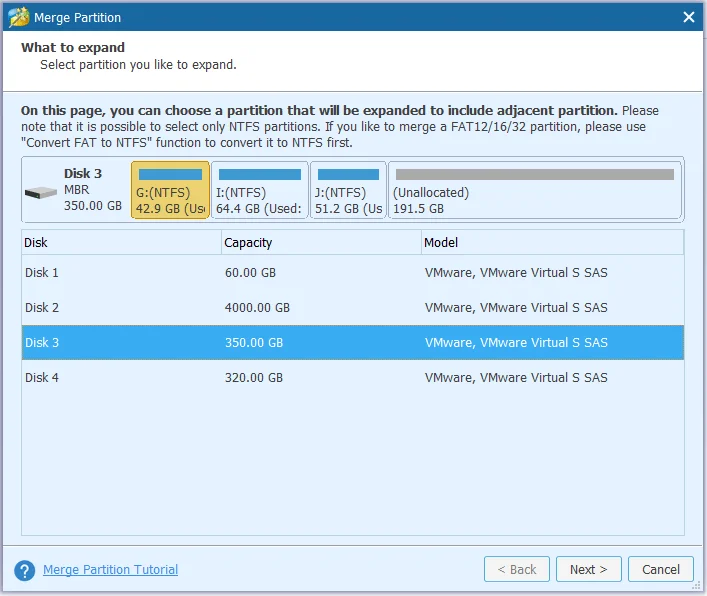 Bagaimana untuk menggabungkan partition cakera keras pada Windows 10 tanpa kehilangan data