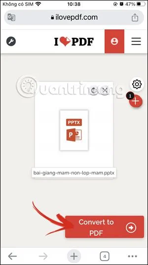 Bagaimana untuk menukar PowerPoint kepada PDF pada iPhone
