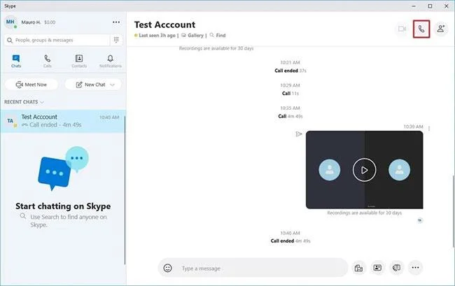 Windows 10'da Skype çağrıları nasıl kaydedilir