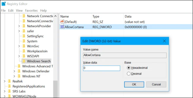 Matikan Cortana pada Windows 10