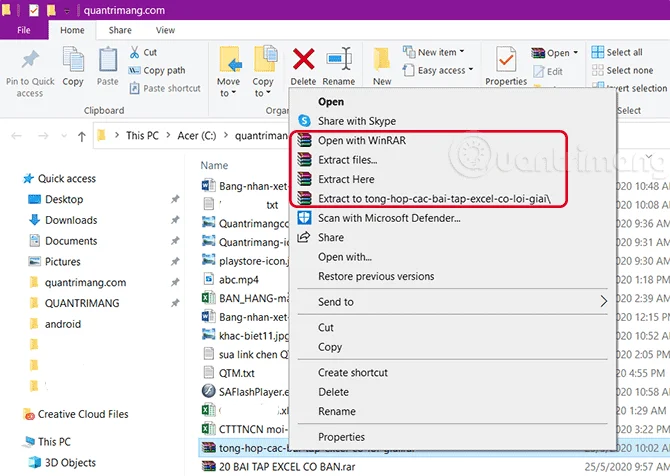Windows 10'da RAR dosyalarının sıkıştırması nasıl açılır, kolayca RAR dosyaları oluşturulur