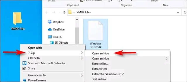 Windows'ta VMDK sanal disk dosyası nasıl çıkarılır