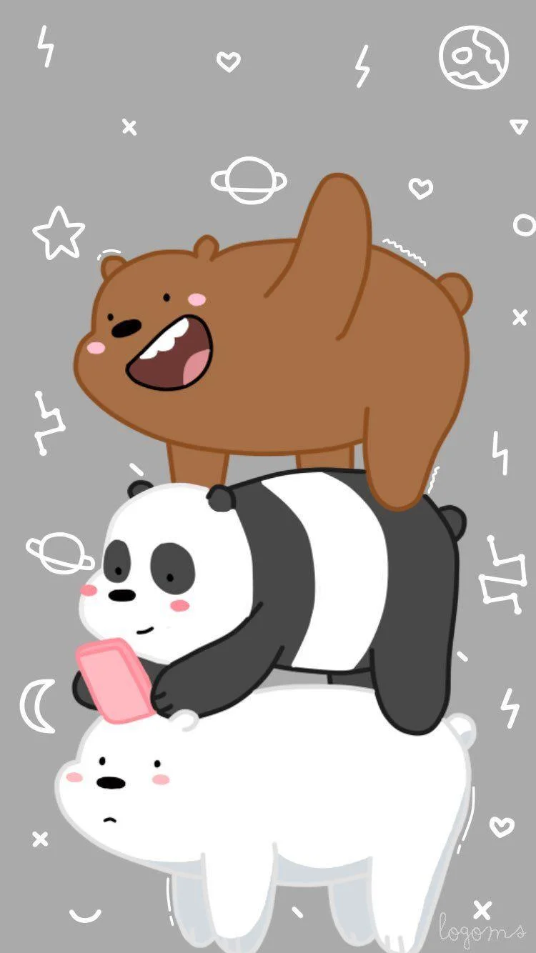 Kertas dinding We Bare Bear, foto We Bare Bear