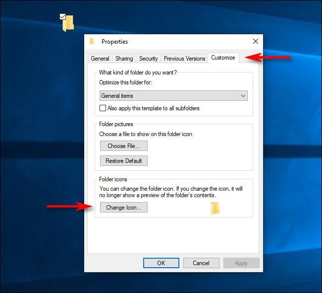 Cara membuat folder tidak kelihatan pada desktop Windows 10