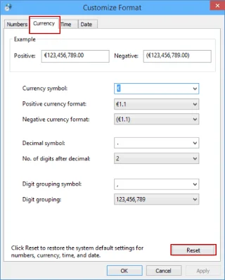 3 passaggi per modificare il formato della valuta in Windows 10