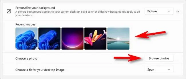 Arahan untuk menukar kertas dinding komputer untuk Windows