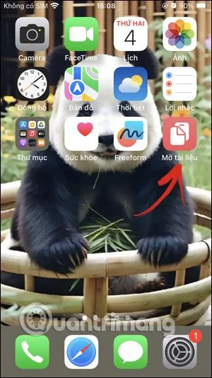Bagaimana untuk membuka dokumen dengan cepat dari skrin utama iPhone