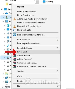 如何快速存取Windows 10中的User資料夾