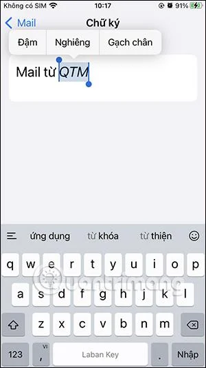 Bagaimana untuk mengalih keluar Dihantar daripada tandatangan iPhone saya dalam iPhone Mail
