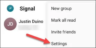 Comment définir Signal comme application de messagerie SMS par défaut sur Android