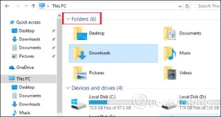 Windows 10da Bu PCdeki 6 klasör nasıl gizlenir