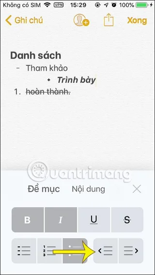 Cara memformat nota Nota pada iPhone/iPad dan Mac