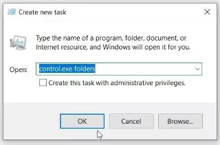 Windows 10'da Önbellek Klasör Seçenekleri ve Dosya Gezgini Seçenekleri