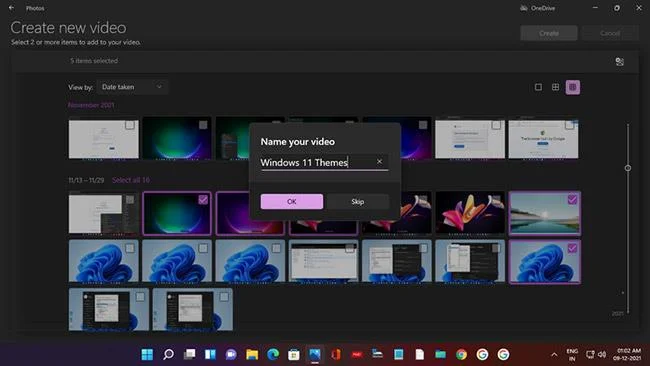 Video's maken met de Foto's-app op Windows 11