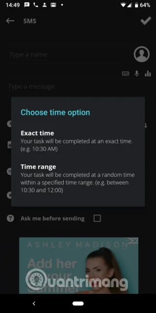 Bagaimana untuk menjadualkan penghantaran mesej SMS pada Android