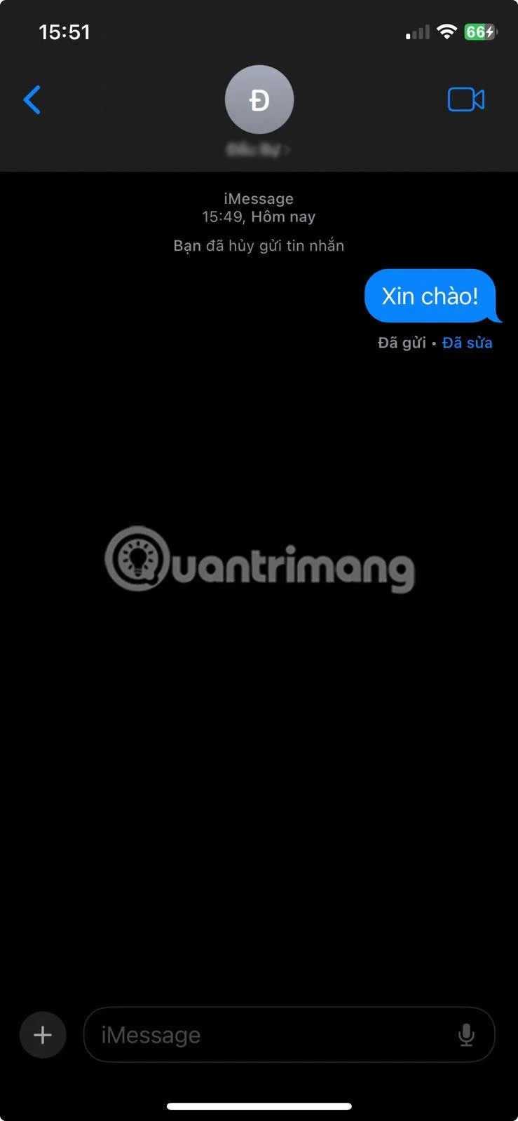 Arahan untuk mengedit dan memanggil semula mesej iMessage pada iOS