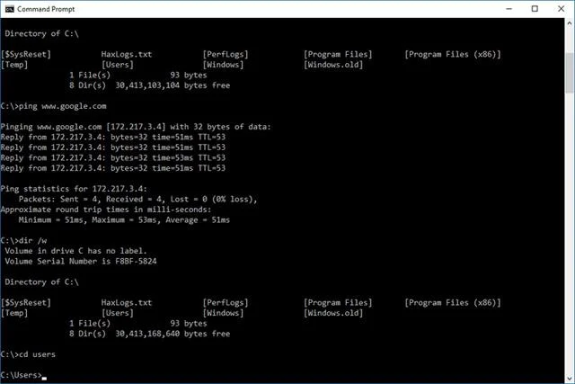 Bagaimana untuk membuka Prompt Perintah pada Windows 10, 8, 7, Vista dan XP